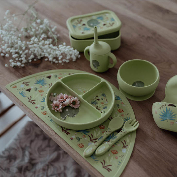 Sassi Silicone Cutlery Set - Cracky the Dinosaur