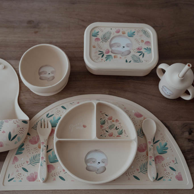 Sassi Silicone Bib - Gnawy The Sloth