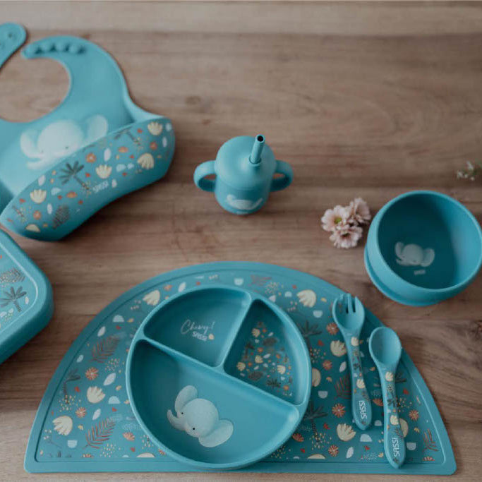 Sassi Silicone Bib - Chewy The Elephant