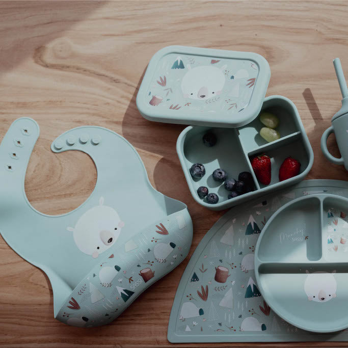 Sassi Silicone Bib - Munchy the Bear