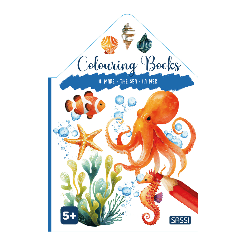 Sassi Colouring Book House - Sea