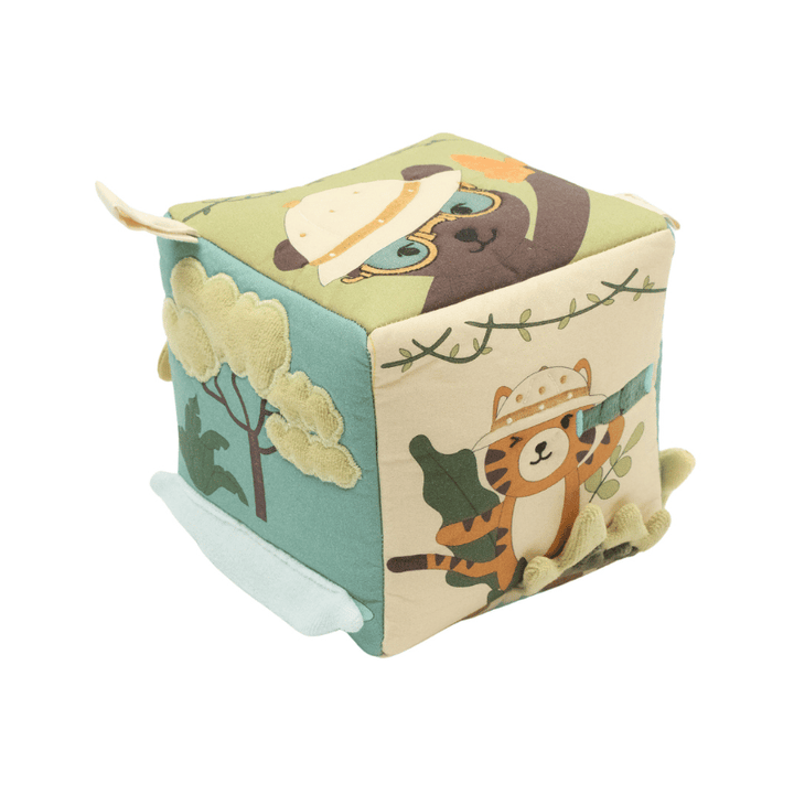 Fabelab - Fabric Cube - Safari, 14 cm