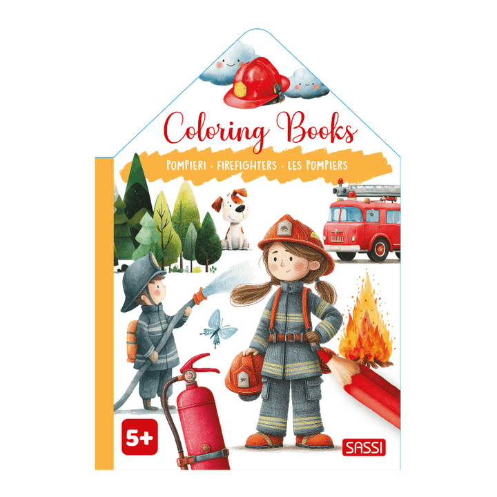 Sassi Colouring Book House - Firefighters