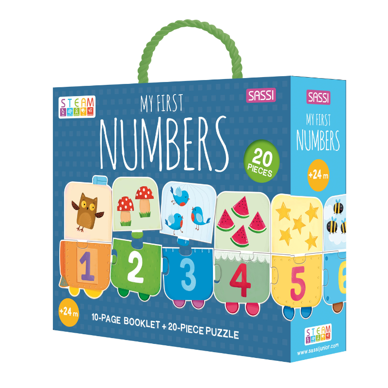 Sassi My First Numbers STEAM Puzzle & Book Set. 1 metre