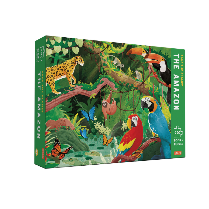 Sassi Save the Planet - The Amazon Puzzle and Book Set, 220 pcs