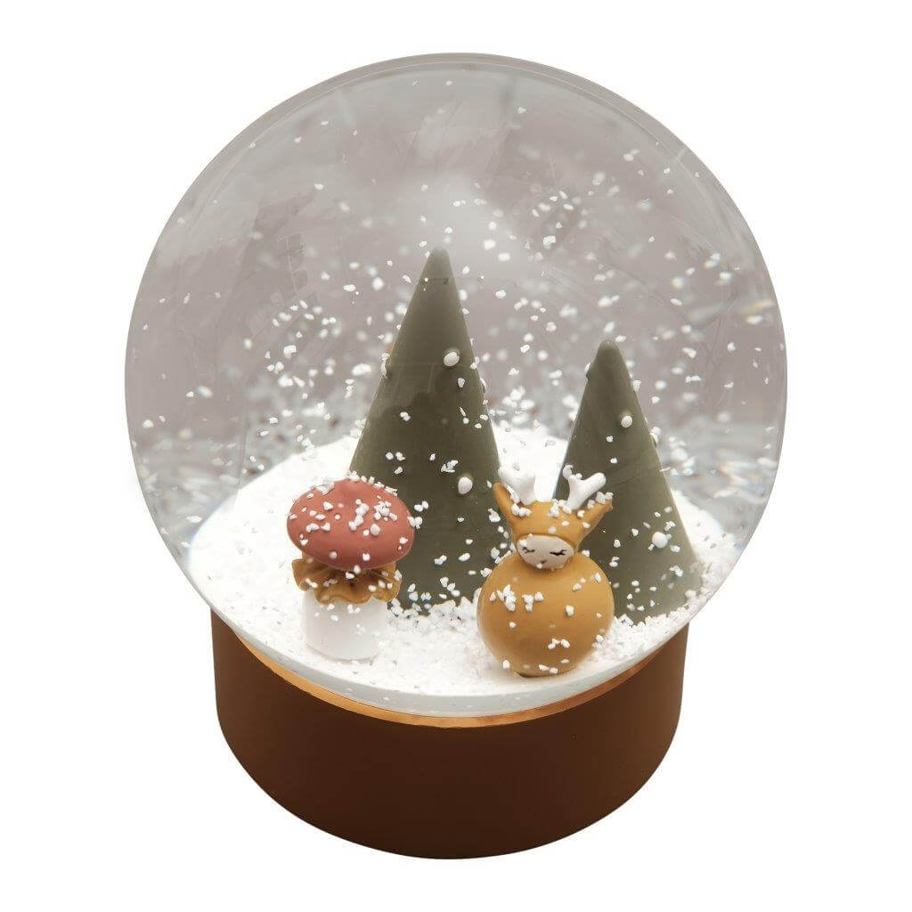 Fabelab Christmas - Snow Globe - Woodland Deer, 11.5 cm