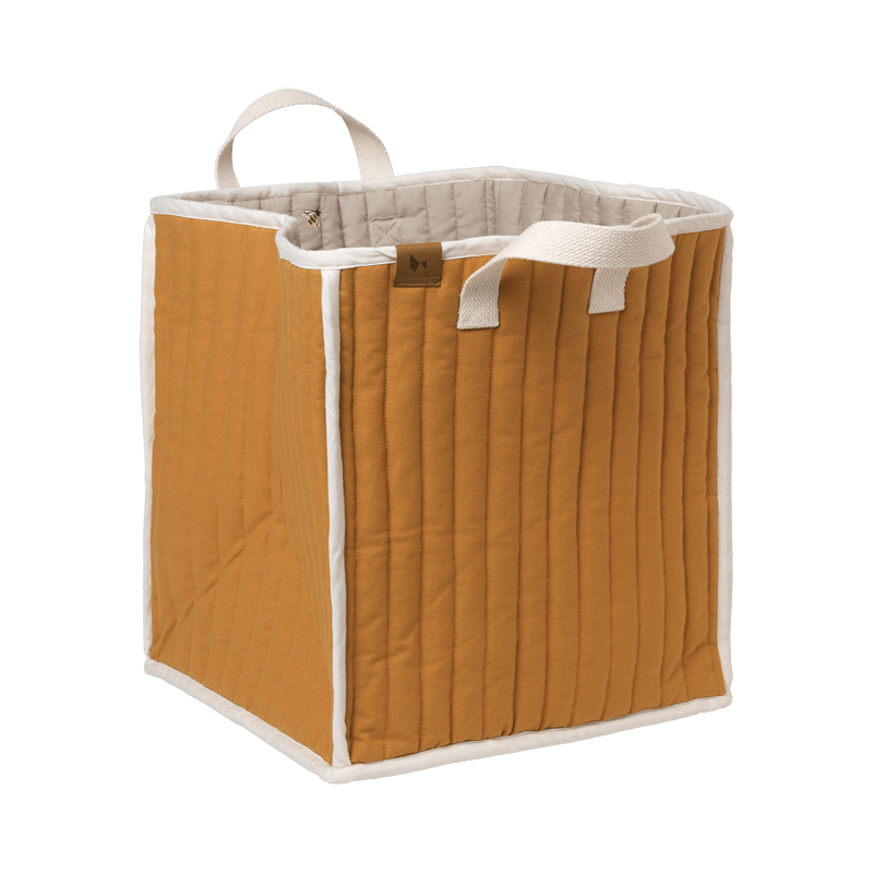 Fabelab - Quilted Storage Basket - Ochre/Bee Default Title