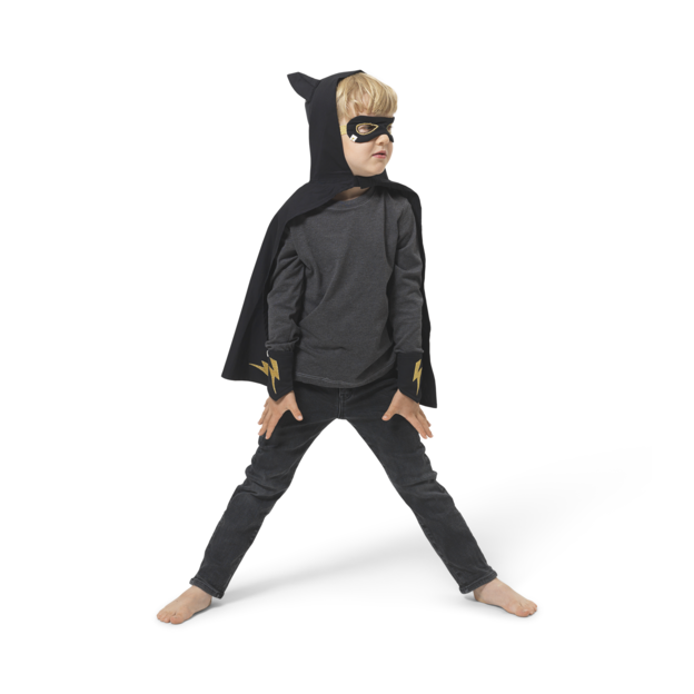 Fabelab - Dress-up - Superhero Cape Set - Black 3-6 years