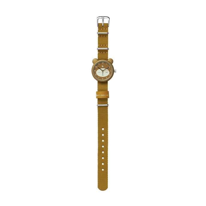 Fabelab Kids Watch - Bear - Ochre