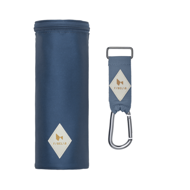 Fabelab - Insulated Eco Bottle Bag with Pram Strap, Navy