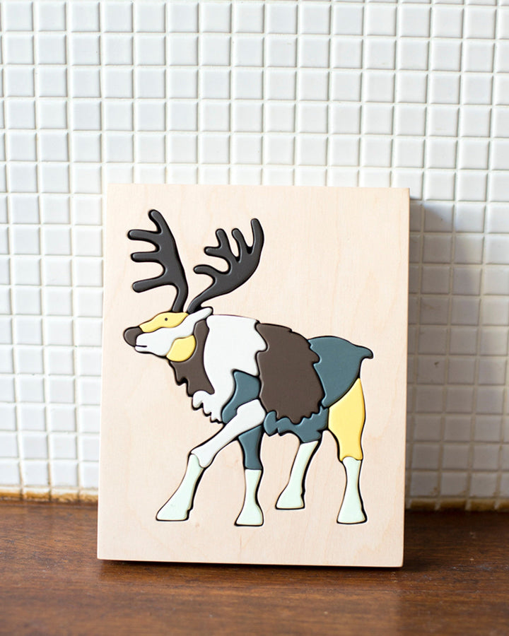 Eguchi Wooden Reindeer Puzzle, 25 cm