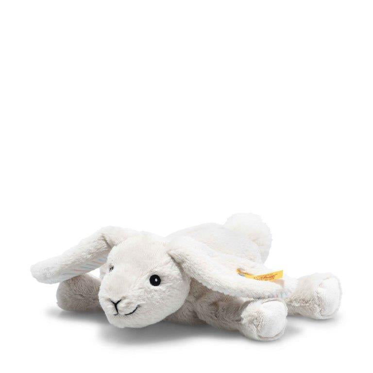Steiff Soft Cuddly Floppy Hoppel Rabbit Light Grey, 20 cm
