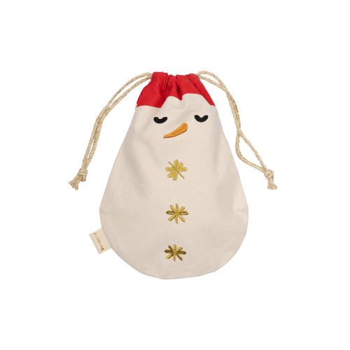 Fabelab Christmas - Gift Bag, Snowman, 32 cm