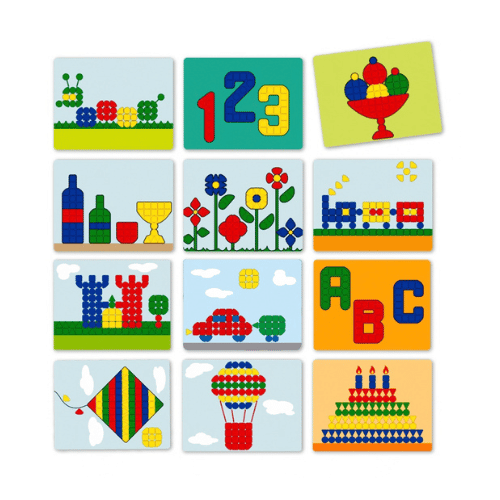 Miniland Giant Superpegs Mosaic Board Patterns