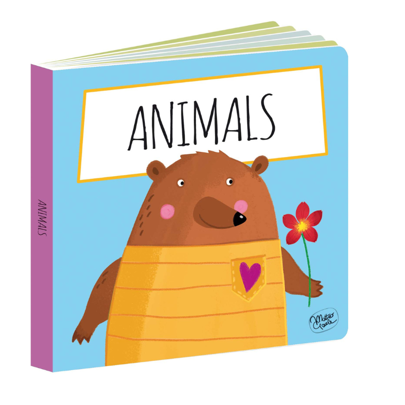 Sassi Edu Animals Stacking Blocks & Book Set, 10 pcs