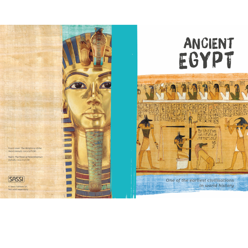 Sassi Puzzle and Book Set - Art Treasures - The Mask of Tutankhamun in Egypt