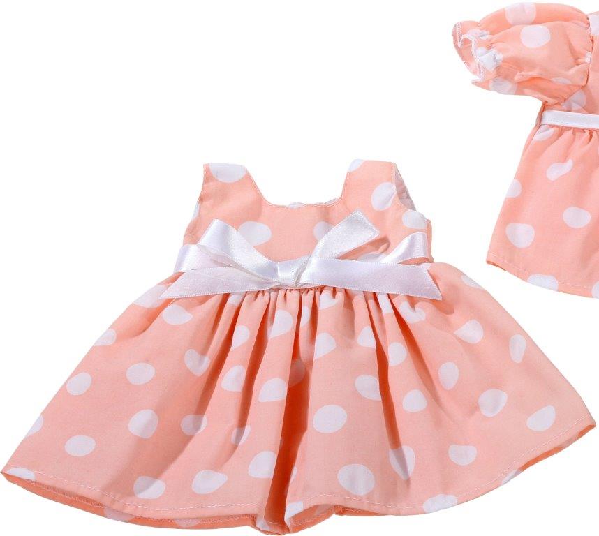 Goetz Doll Wardrobe - Pink Dress with Dots, 42 cm