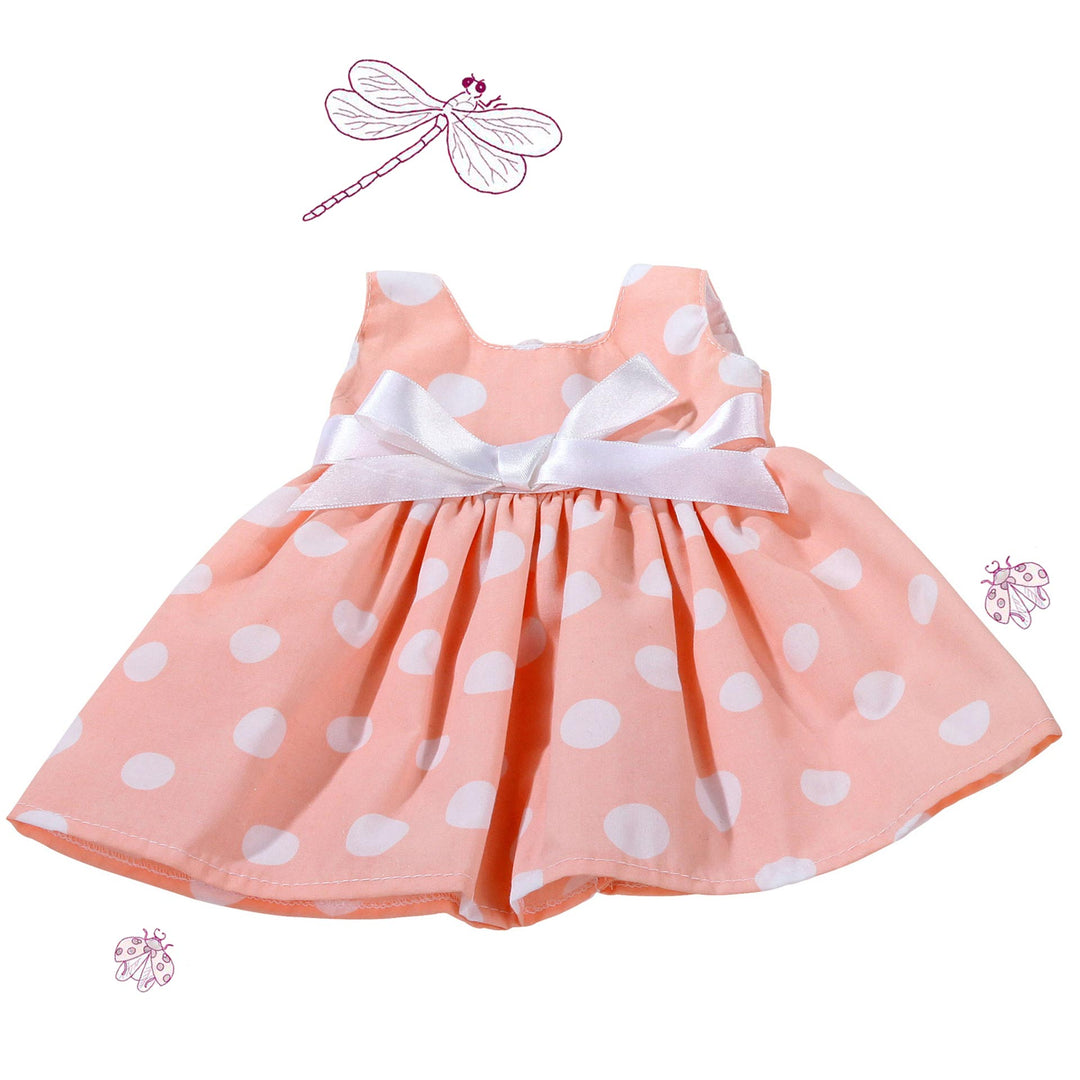 Goetz Doll Wardrobe - Pink Dress with Dots, 42 cm