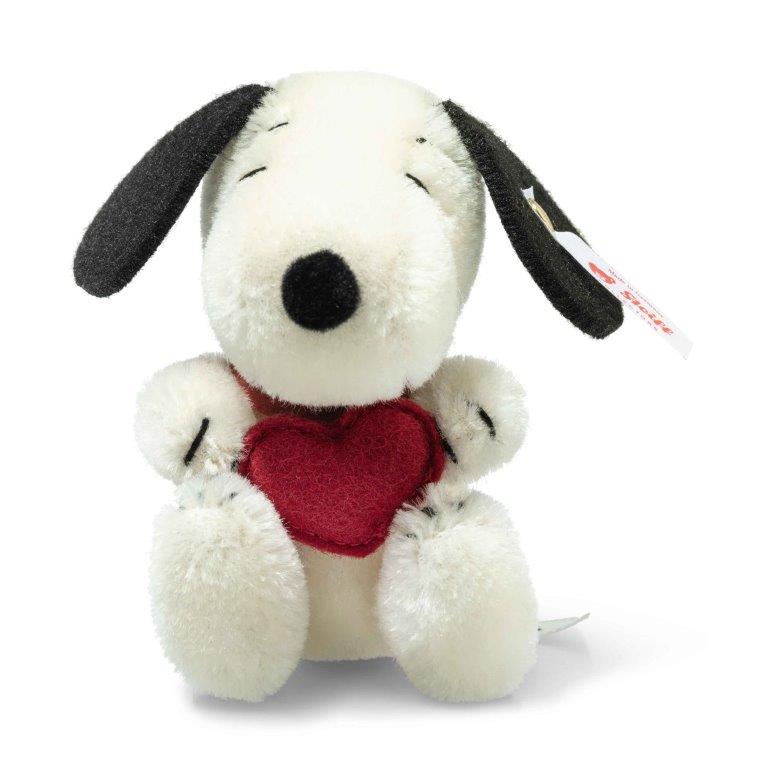 Steiff Snoopy Miniature with Heart, 9 cm