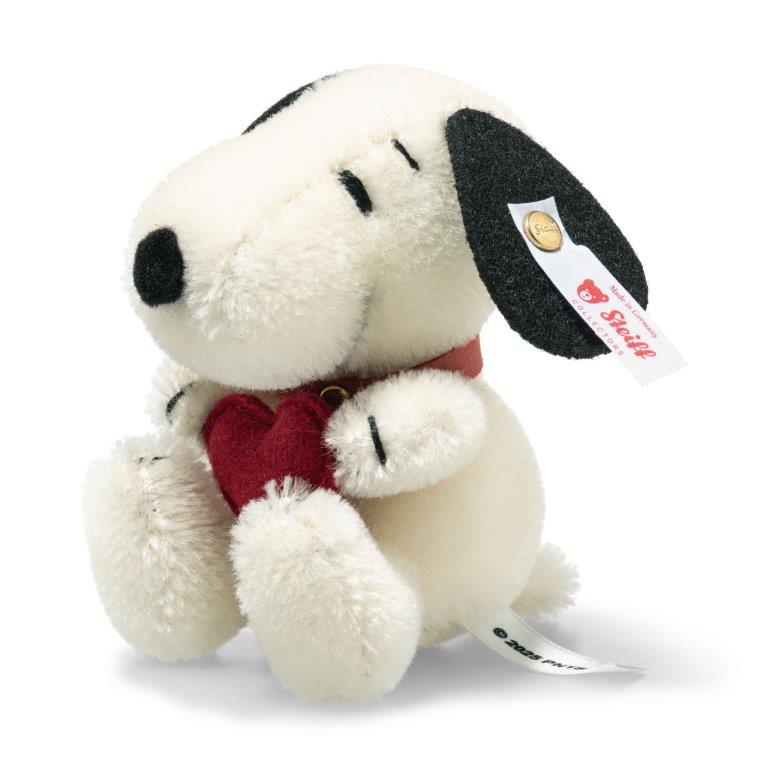 Steiff Snoopy Miniature with Heart, 9 cm