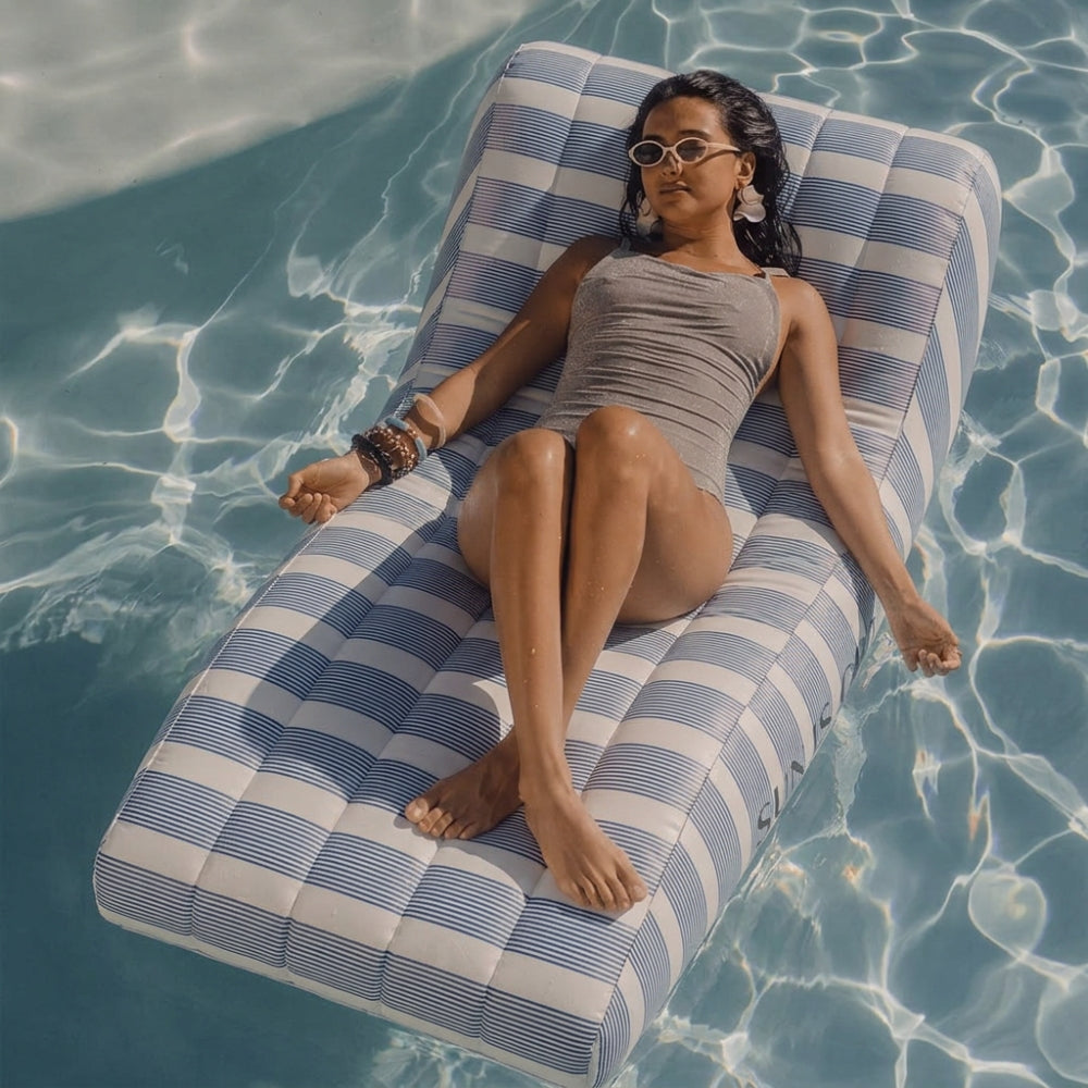 Swim Essentials Inflatable Luxe Lounge Float - Monaco