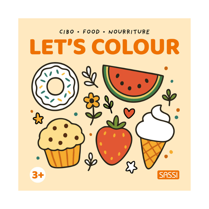 Sassi Colouring Book Square - Food