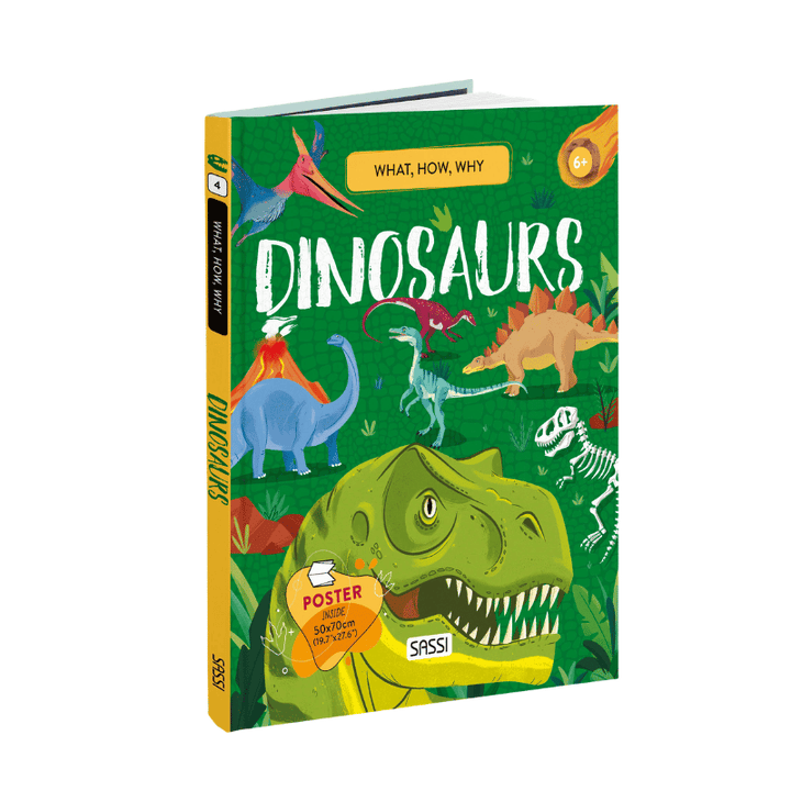 Sassi What How and Why Dinosaurs Book and Poster