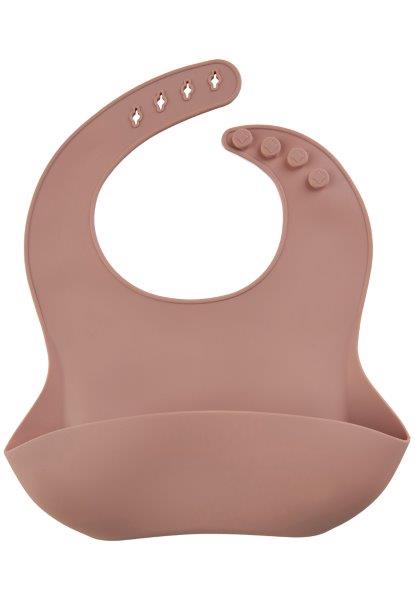 Mikk-line Silicone Bibs, 2 pcs -  Burlwood/Russet