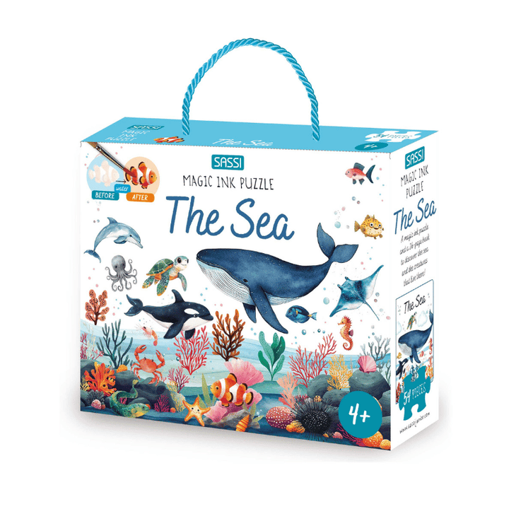 Sassi Magic Water Puzzle &amp; Book Set - The Sea
