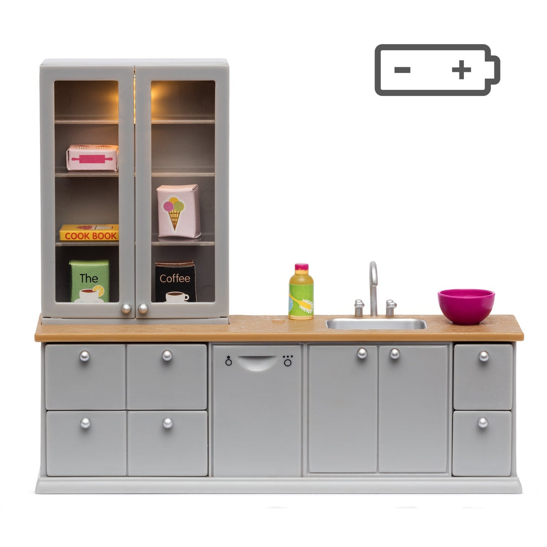 Lundby Doll House Furniture - Kitchen Counter, Sink & Dishwasher Set