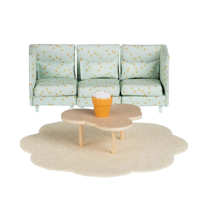 Lundby Doll House Furniture - Modular Lounge &amp; Coffee Table Set