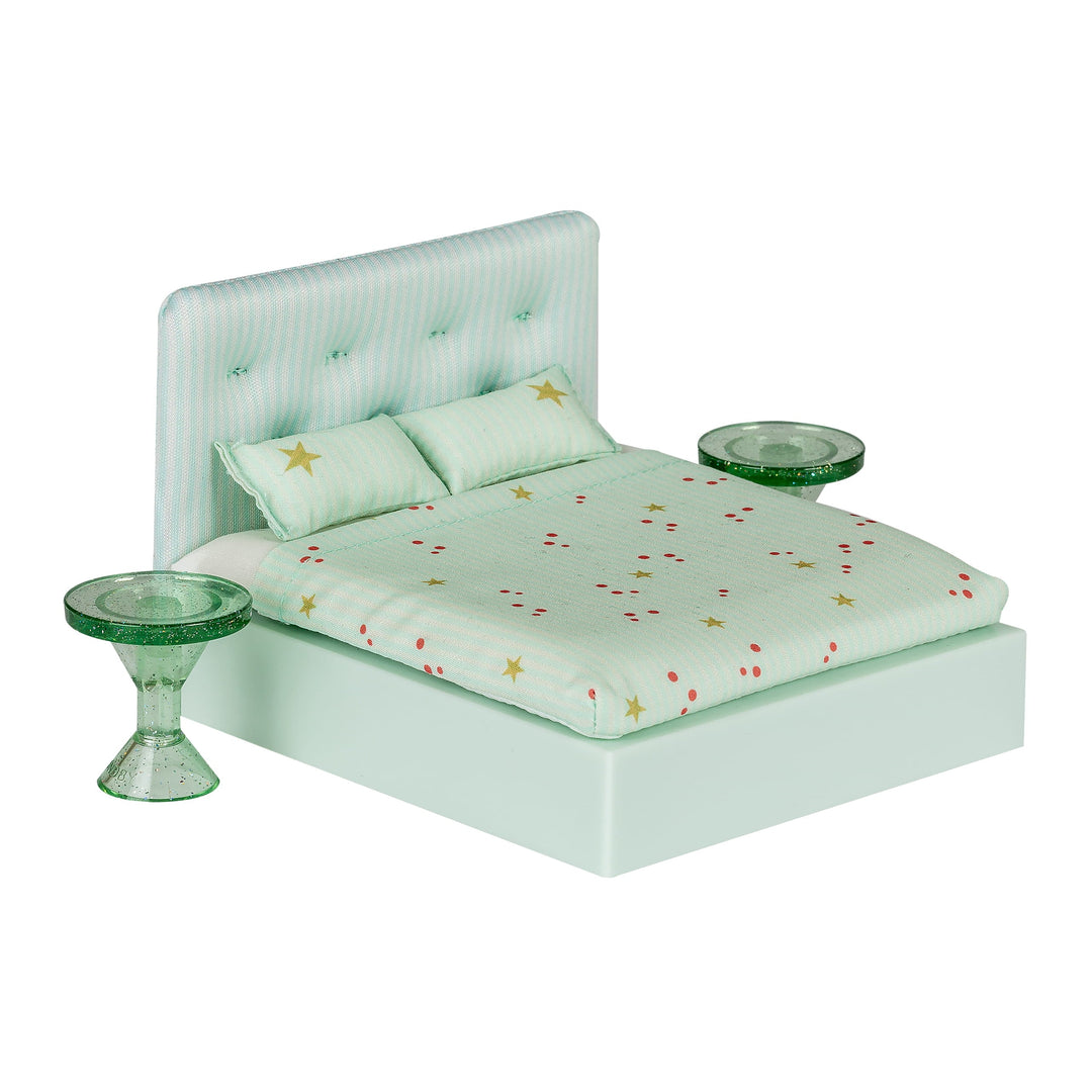 Lundby Doll House Furniture - Upholstered Bed Set