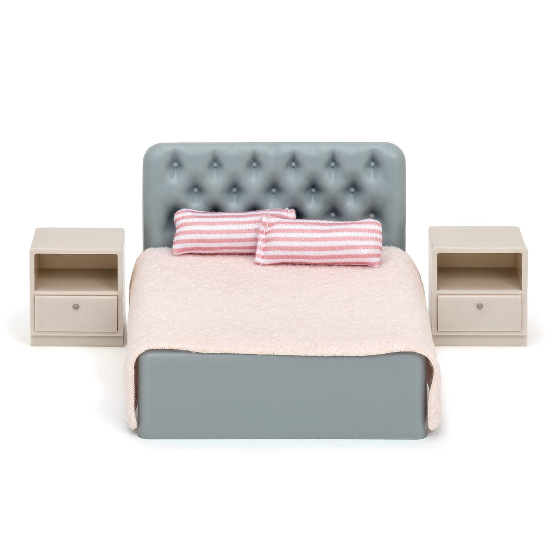 Lundby Doll House Furniture - Basic Bedroom Set
