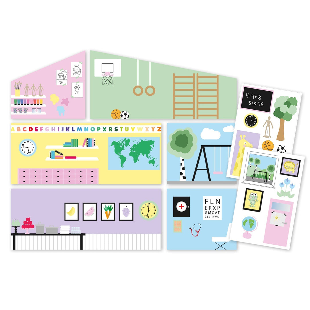 Lundby Doll House - Creative House Wall Set - School