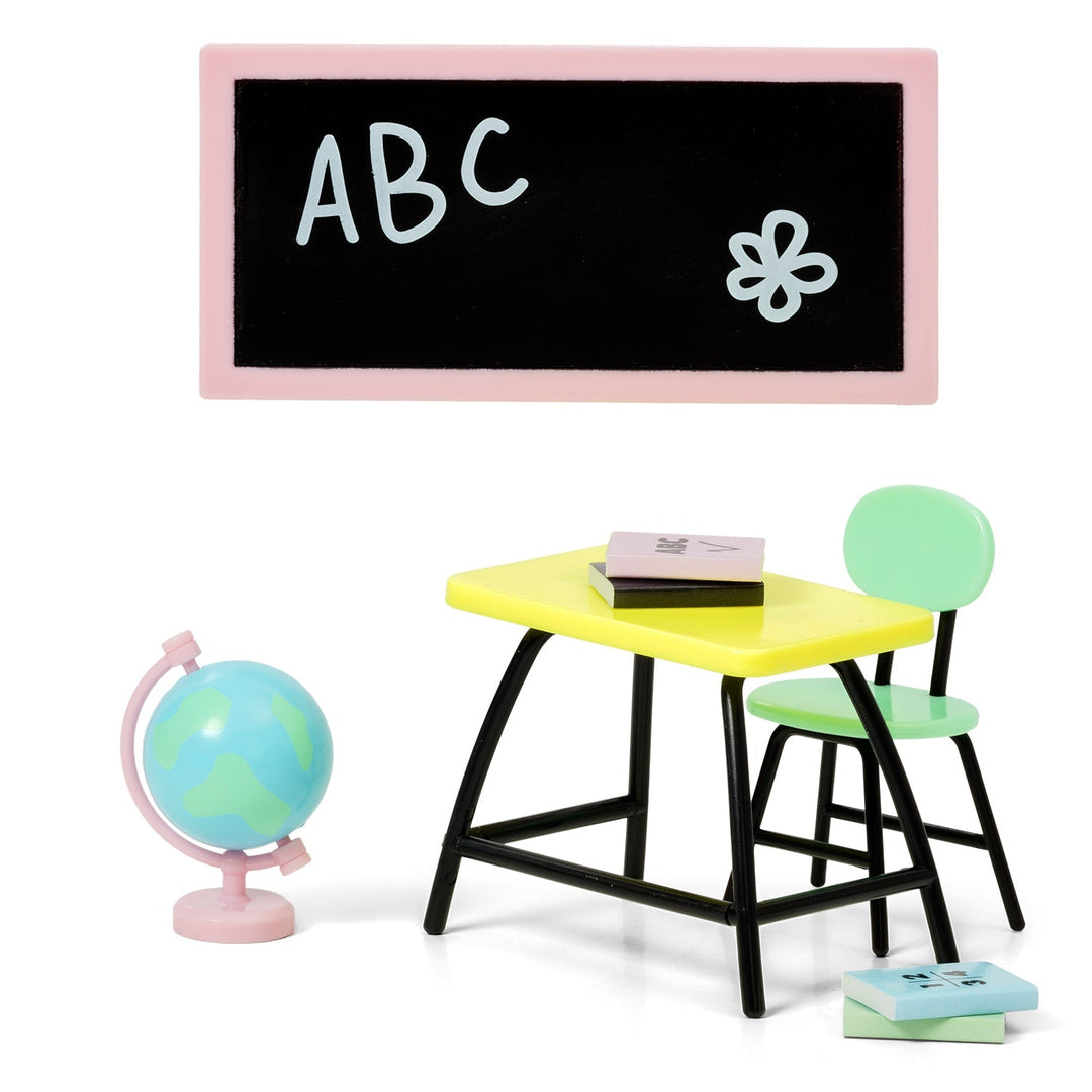 Lundby Doll House Accessories - School Desk & Accessories