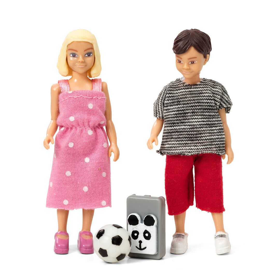 Lundby Dolls House - School Girl and Boy