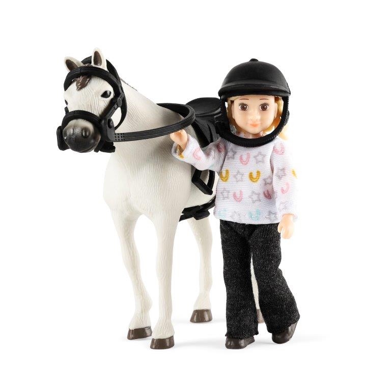 Lundby Doll House Doll - Girl & Horse Set