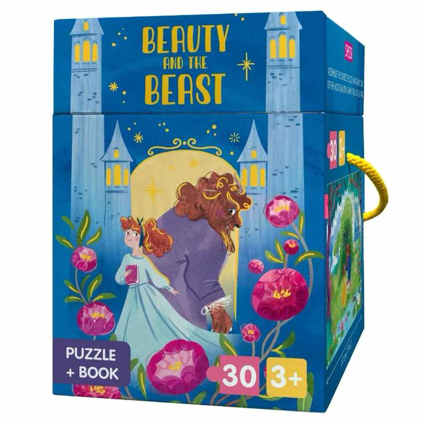 Sassi Fairy Tale Puzzle & Book Set - Beauty and the Beast