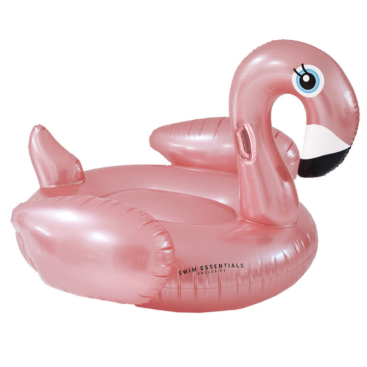 Swim Essentials Inflatable Ride On - Rose Gold Flamingo, 150 cm