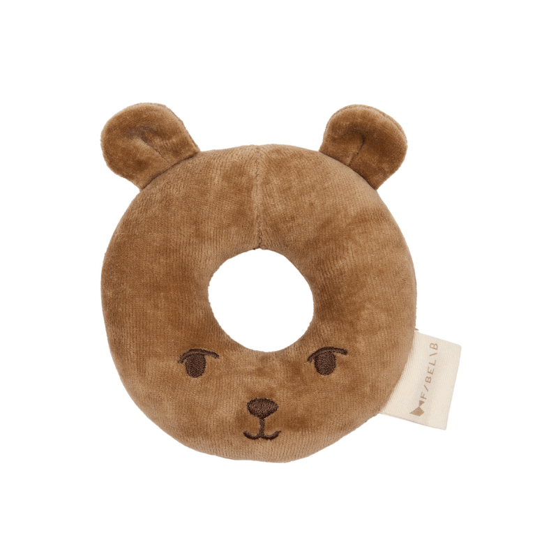Fabelab - Organic Cotton Rattle, Bear - SAMPLE