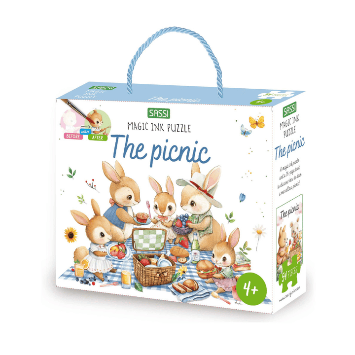 Sassi Magic Water Puzzle &amp; Book Set - Picnic