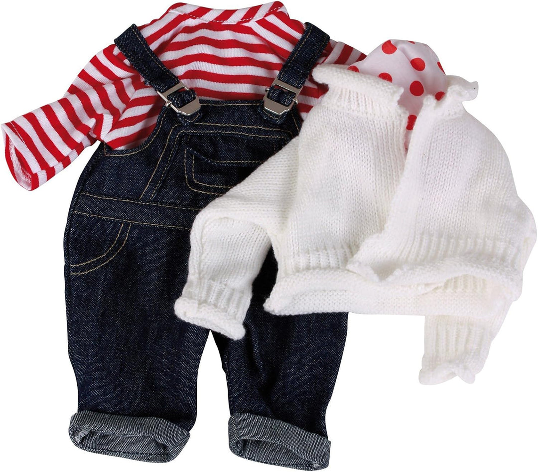 Gotz Doll Wardrobe - 40-42  cm - Denim Dungarees and Jumper Set