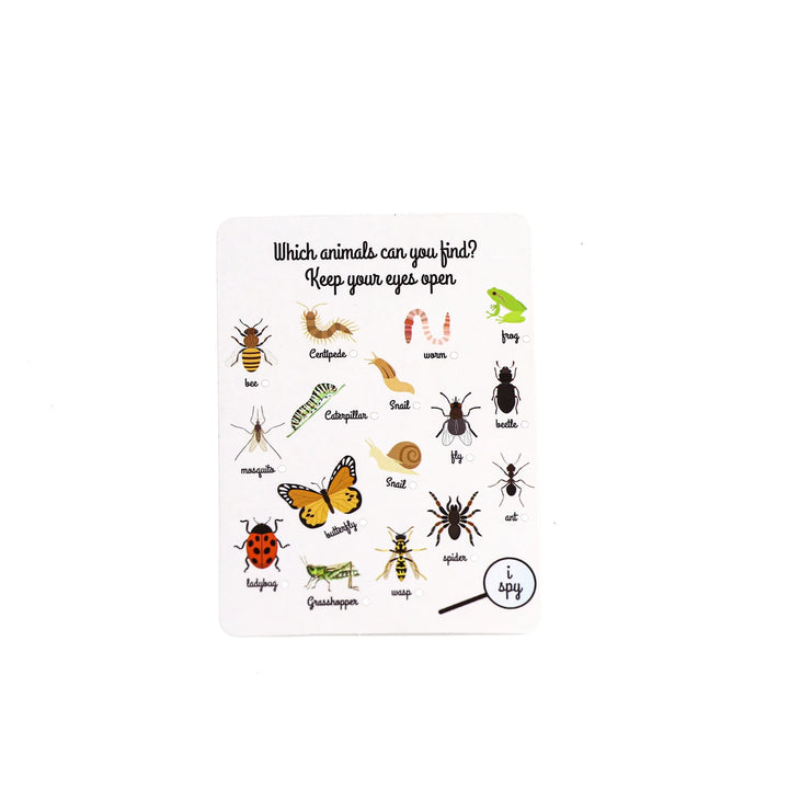 MamaMemo Insect Wooden Bug House with Card