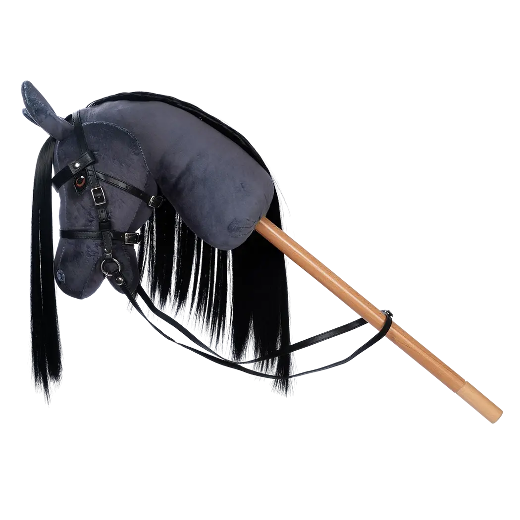 by Astrup Hobby Horse Blaze, Grey/Black, 70 cm