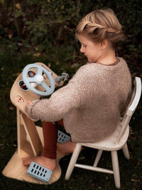 MamaMemo Wooden Steering Wheel