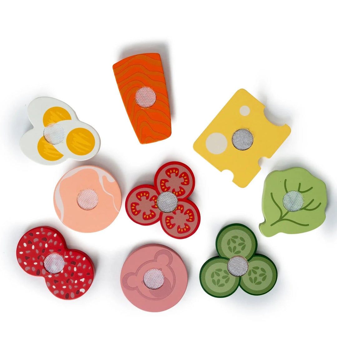MamaMemo Wooden Food - Sandwich Set