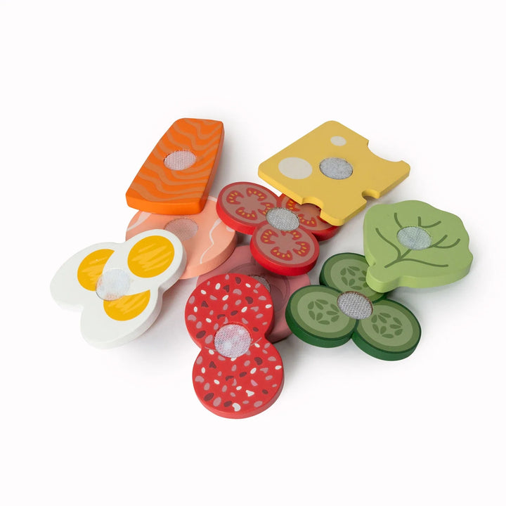 MamaMemo Wooden Food - Sandwich Set