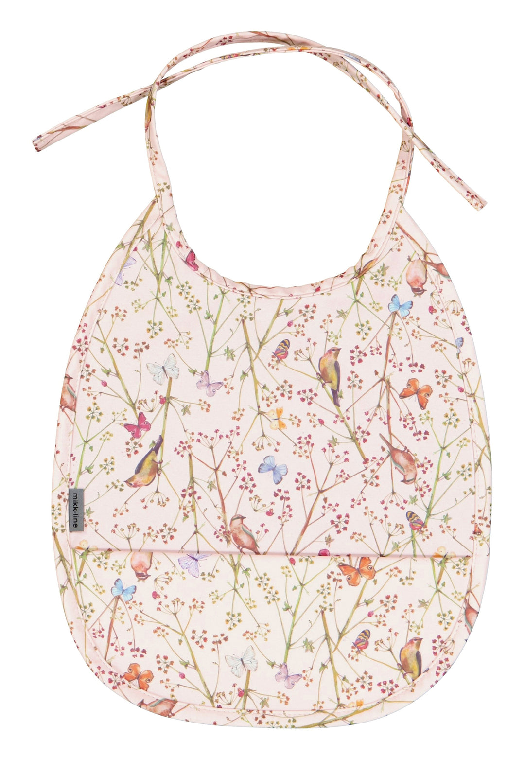 Mikk-Line PU Bib - Wild Flowers, pink