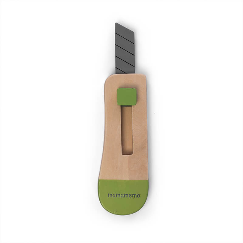 MamaMemo Wooden Workshop Tools - Knife Blade / Box Cutter