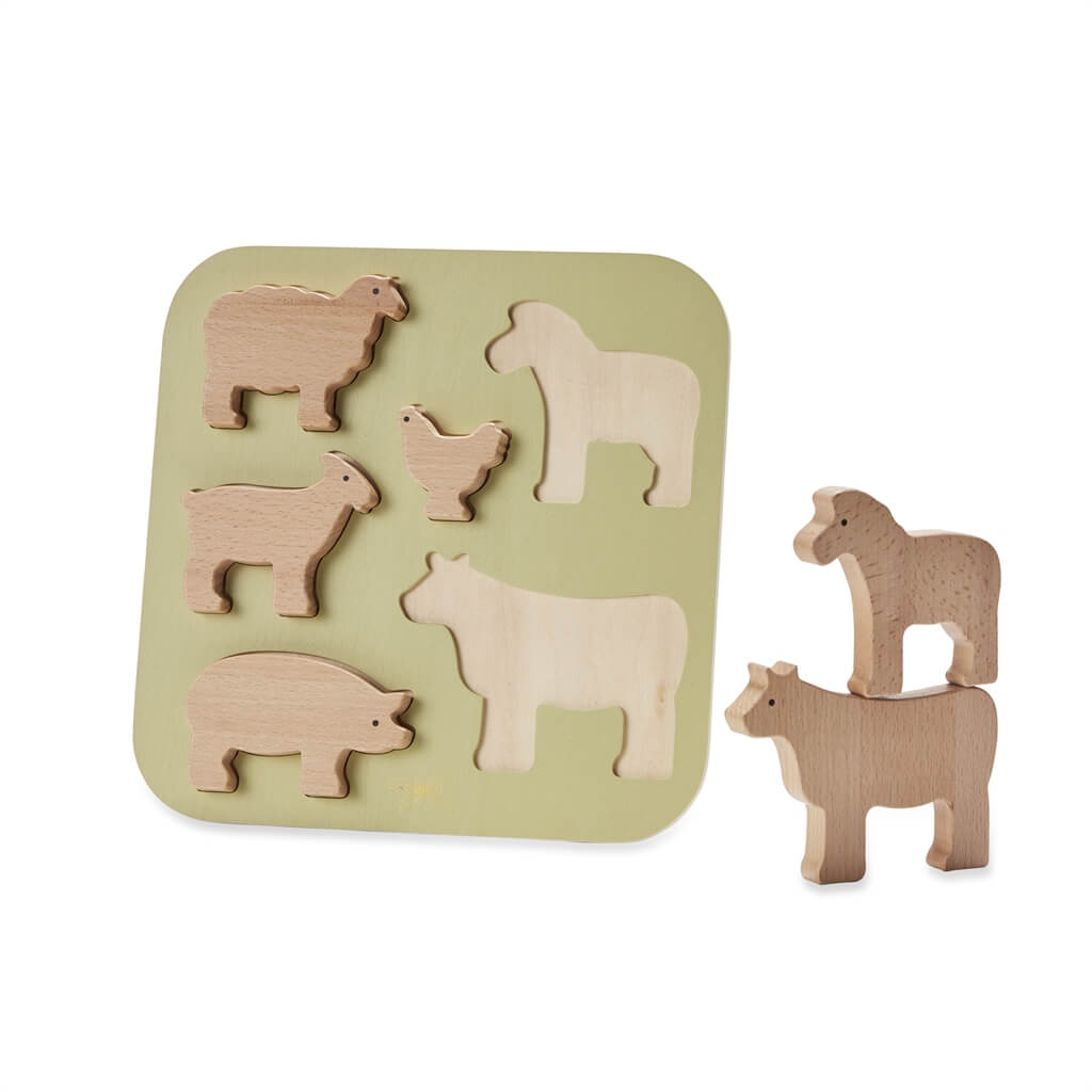 by Astrup Wooden Puzzle - Farm Animals